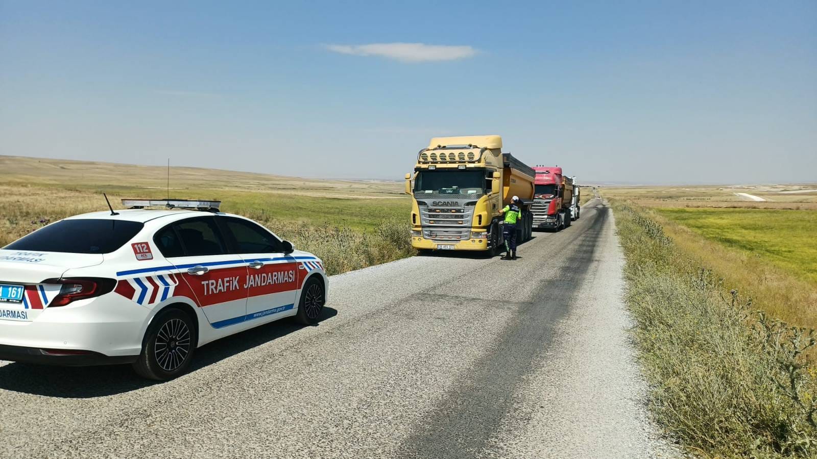 Boğazlıyan'da Trafik Jandarmasından Yük Taşımacılığı Denetimi