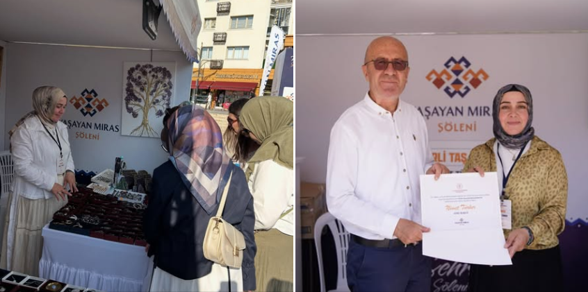 Aydıncıklı Sanatçı Nimet Türker, Sivas'taki Yaşayan Miras Şöleni'nde Eserlerini Sergiledi