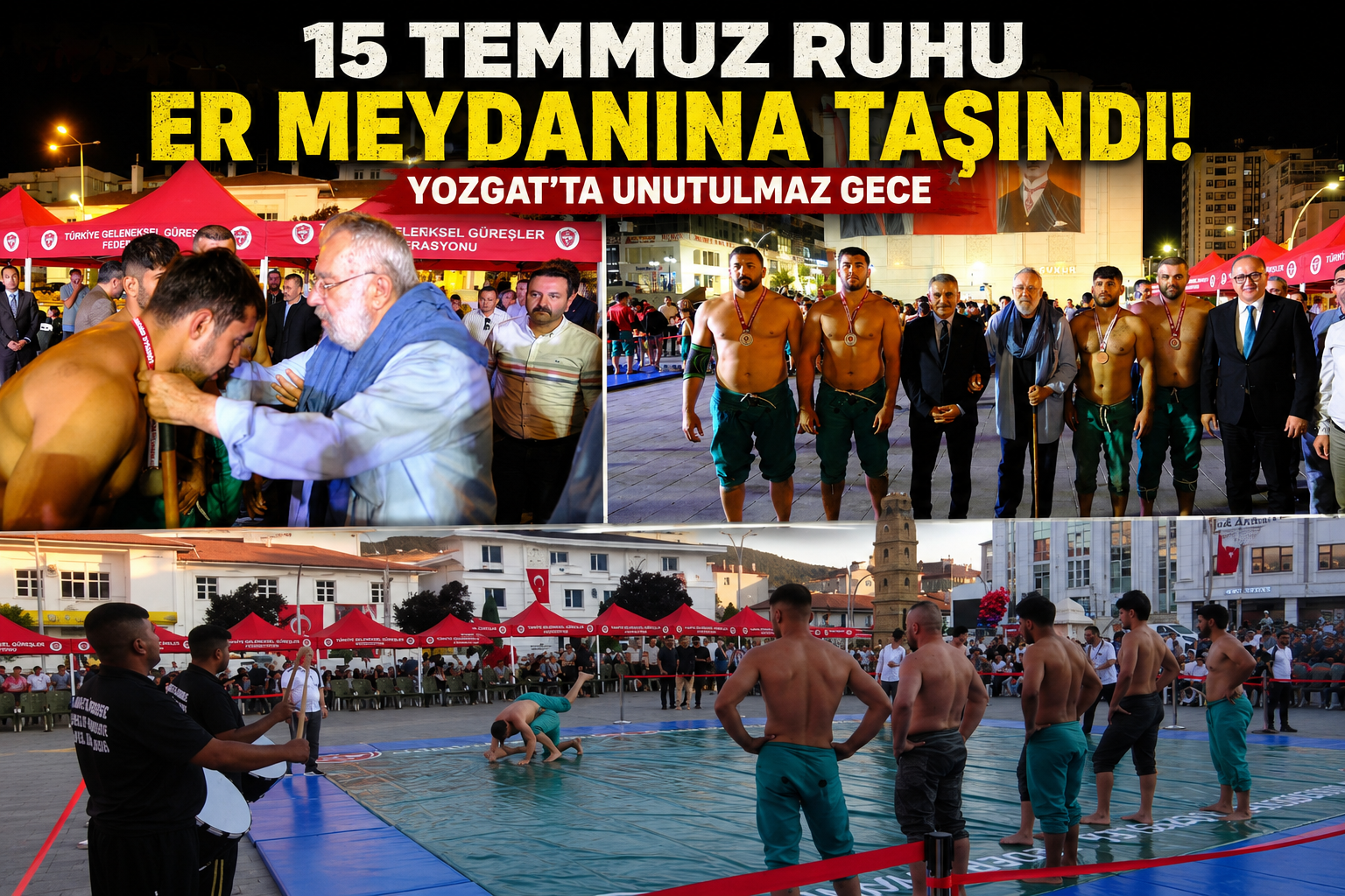 Yozgat'ta Karakucak Güreşleri Nefes Kesti