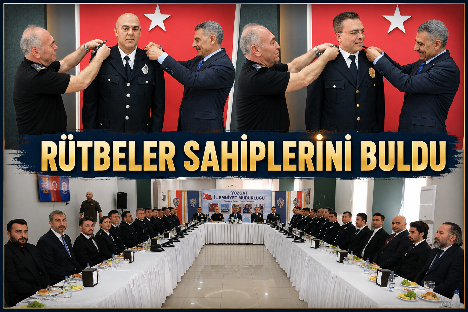 Yozgat Emniyeti'nde Terfi Gururu