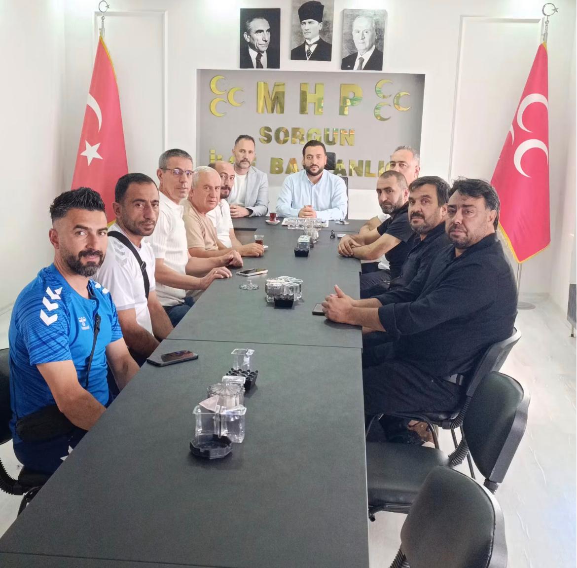 Sorgunspor’dan MHP İlçe Başkanlığına Ziyaret