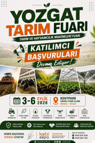 Yozgat Tarım Fuarı 2026 İçin Geri Sayım Başladı: Katılımcı Başvuruları Sürüyor