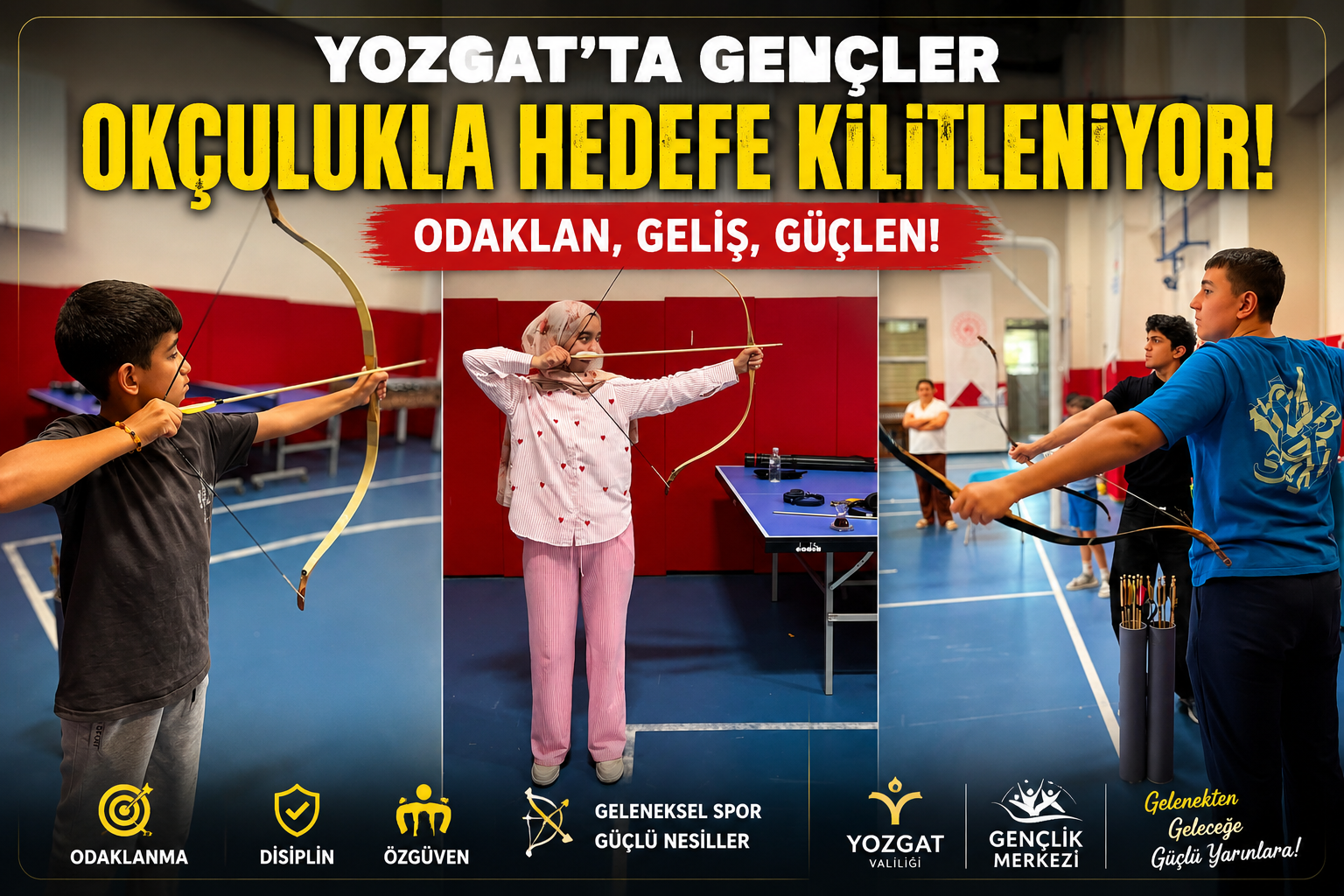 Yozgat'ta Gençler Okçulukla Hem Spor Yapıyor Hem Geleceğe Hazırlanıyor