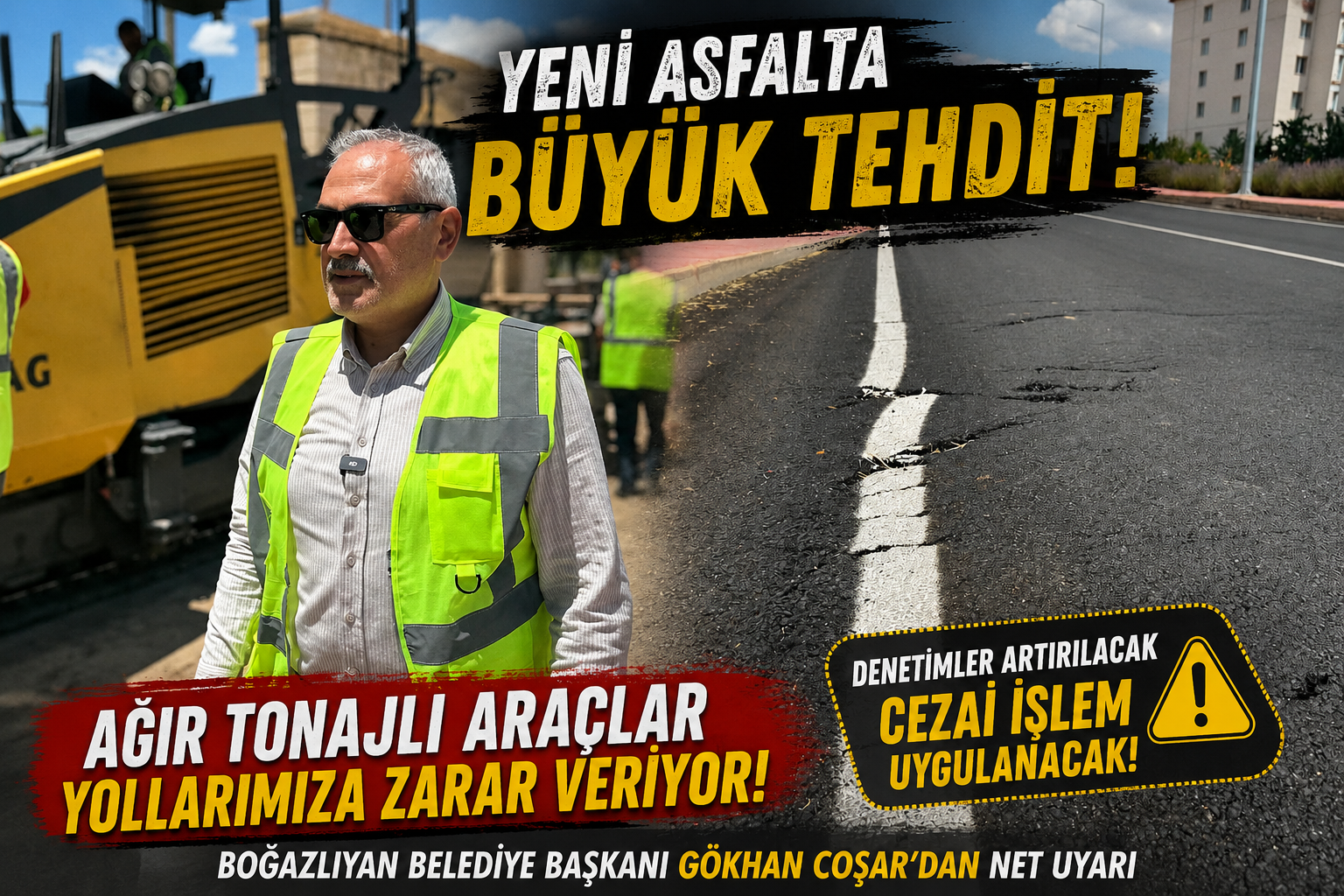 Başkan Coşar: "Emeklerimiz Ağır Tonajlı Araçlarla Zarar Görüyor"
