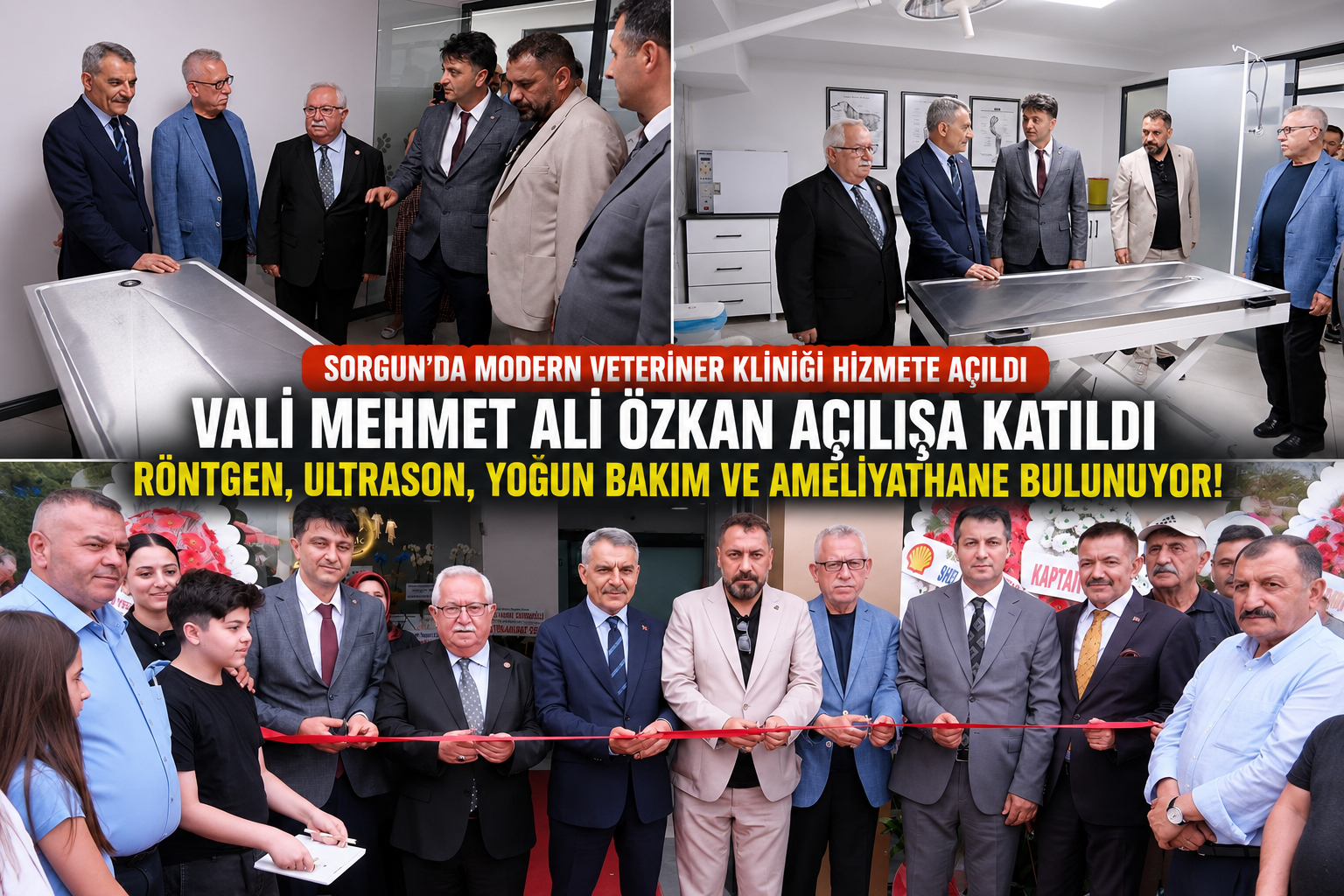 Sorgun'da Modern Veteriner Kliniği Hizmete Açıldı