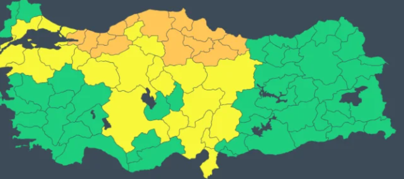 Meteoroloji'den Yozgat İçin Sarı Kodlu Uyarı! Kuvvetli Yağış ve Fırtınaya Karşı Dikkat