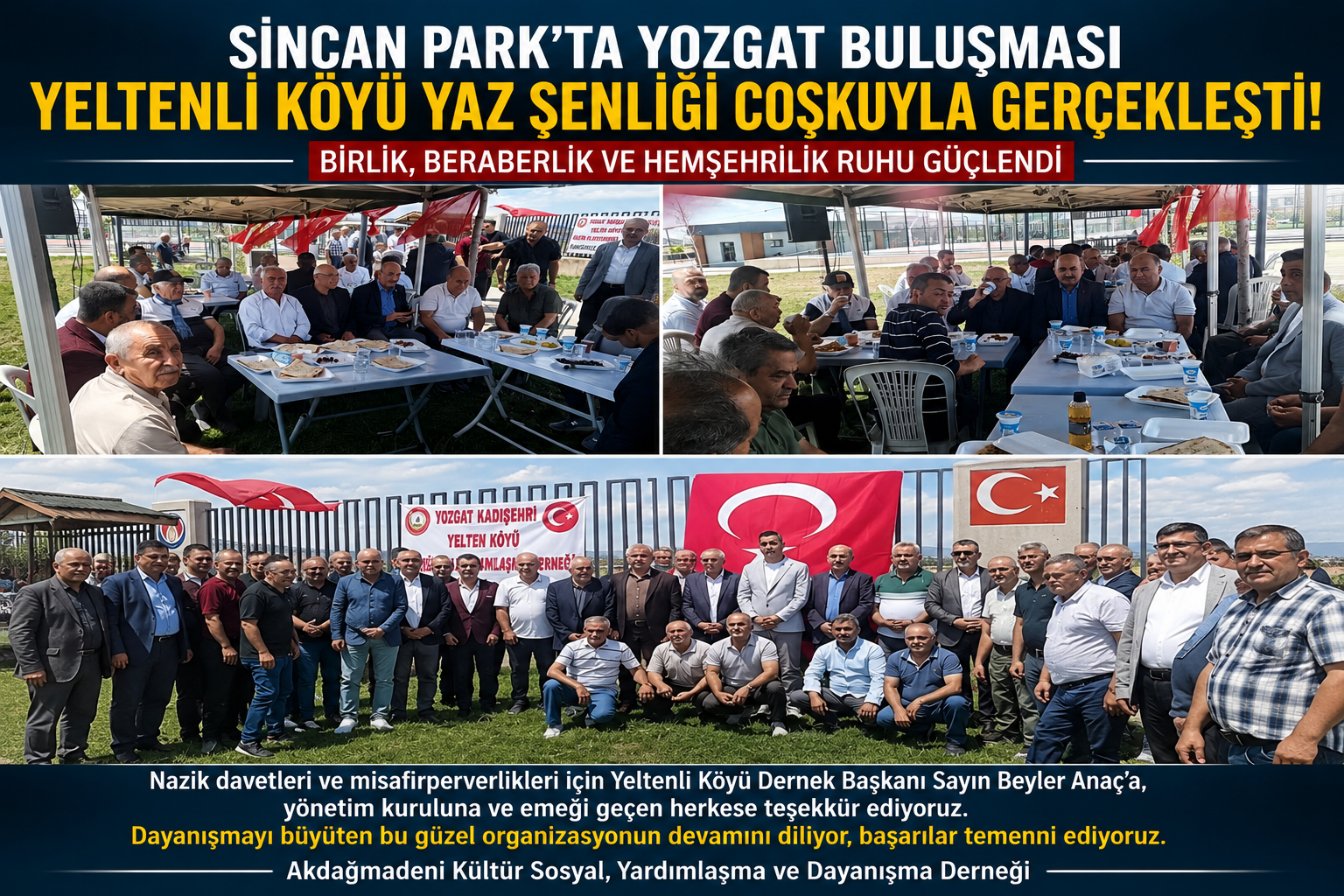 Yozgatlı Hemşehriler Sincan’da Buluştu!