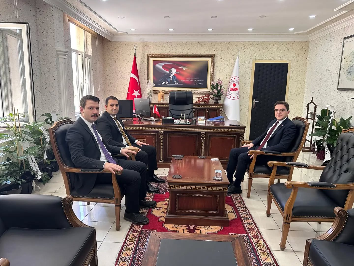 Başsavcı ve Komisyon Başkanından Kaymakam Bostancı'ya Hayırlı Olsun Ziyareti