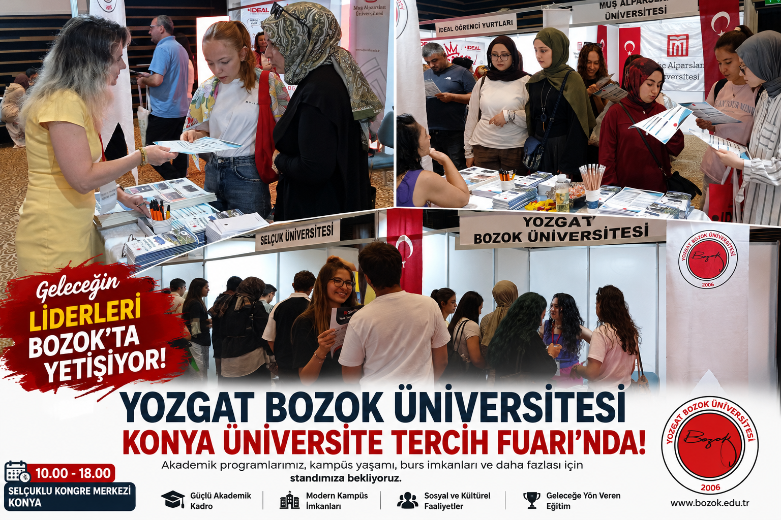 Yozgat Bozok Üniversitesi Konya'da Tercih Mesaisinde
