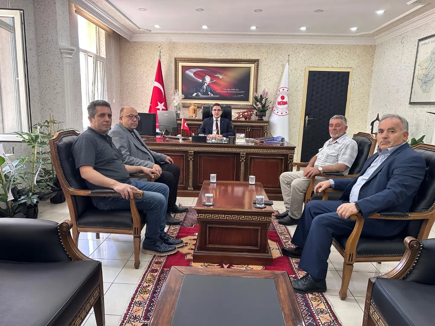MHP Çayıralan İlçe Teşkilatı’ndan Kaymakam Recep Bostancı’ya Hayırlı Olsun Ziyareti