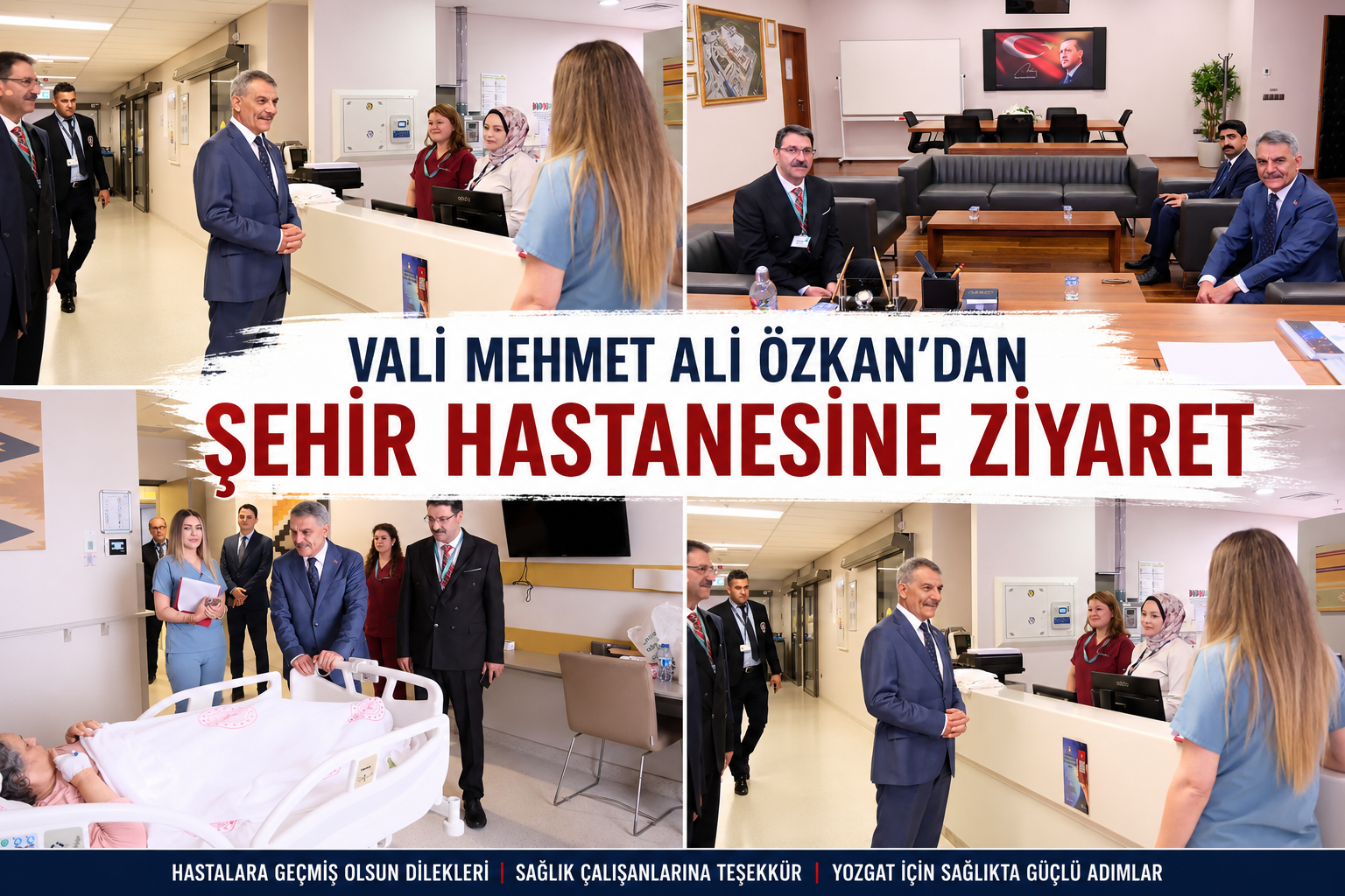 Vali Mehmet Ali Özkan’dan Şehir Hastanesinde Anlamlı Ziyaret