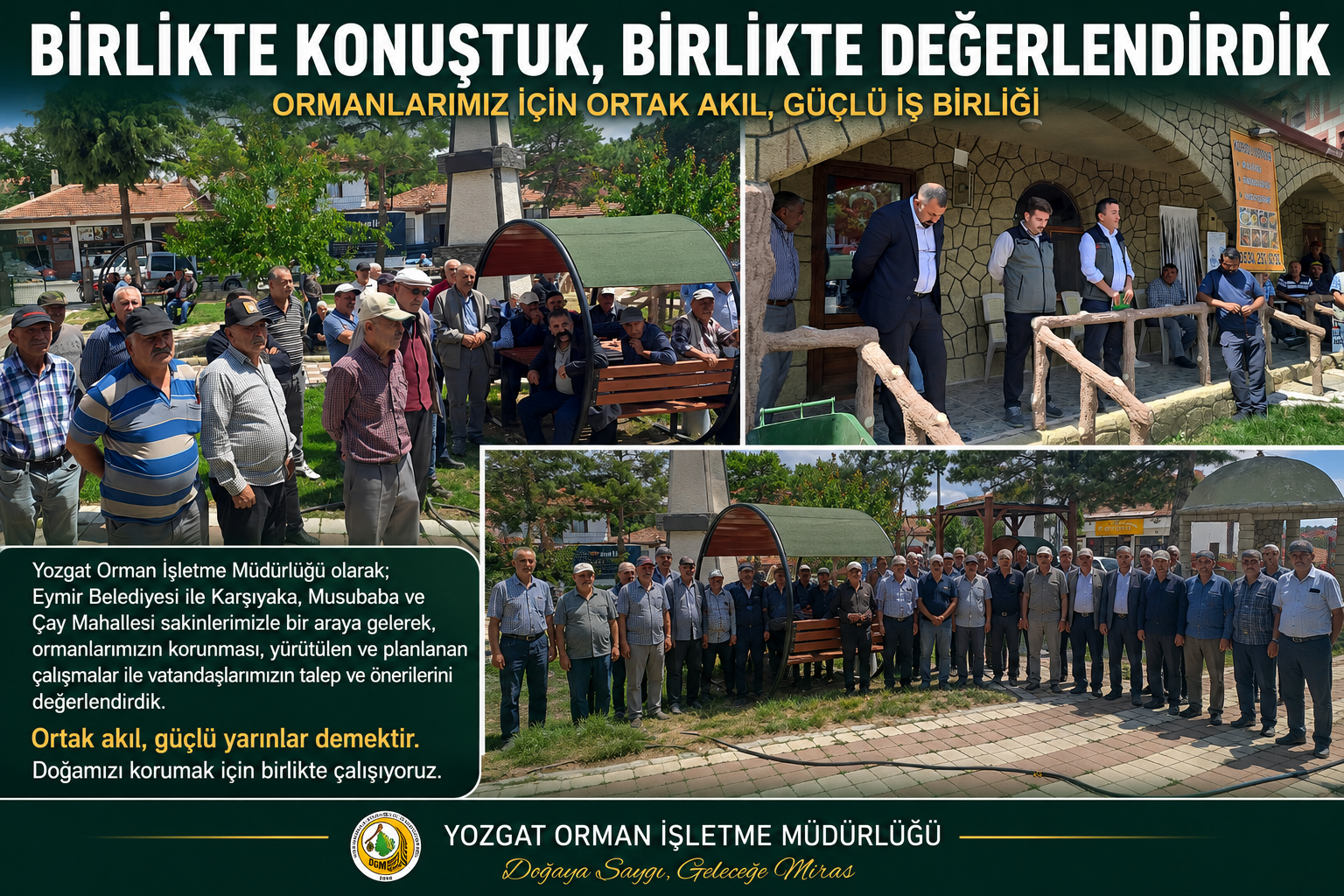 Eymir’de Ormanlar İçin Ortak Akıl Buluşması