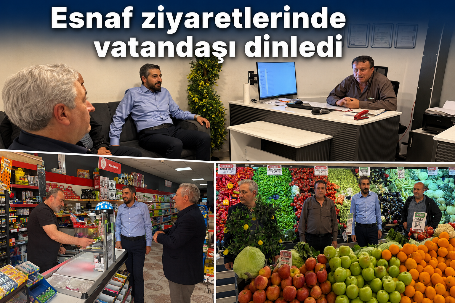 Başkan Emiroğlu Şimşek, Mehmet Akif Caddesi Esnafını Dinledi