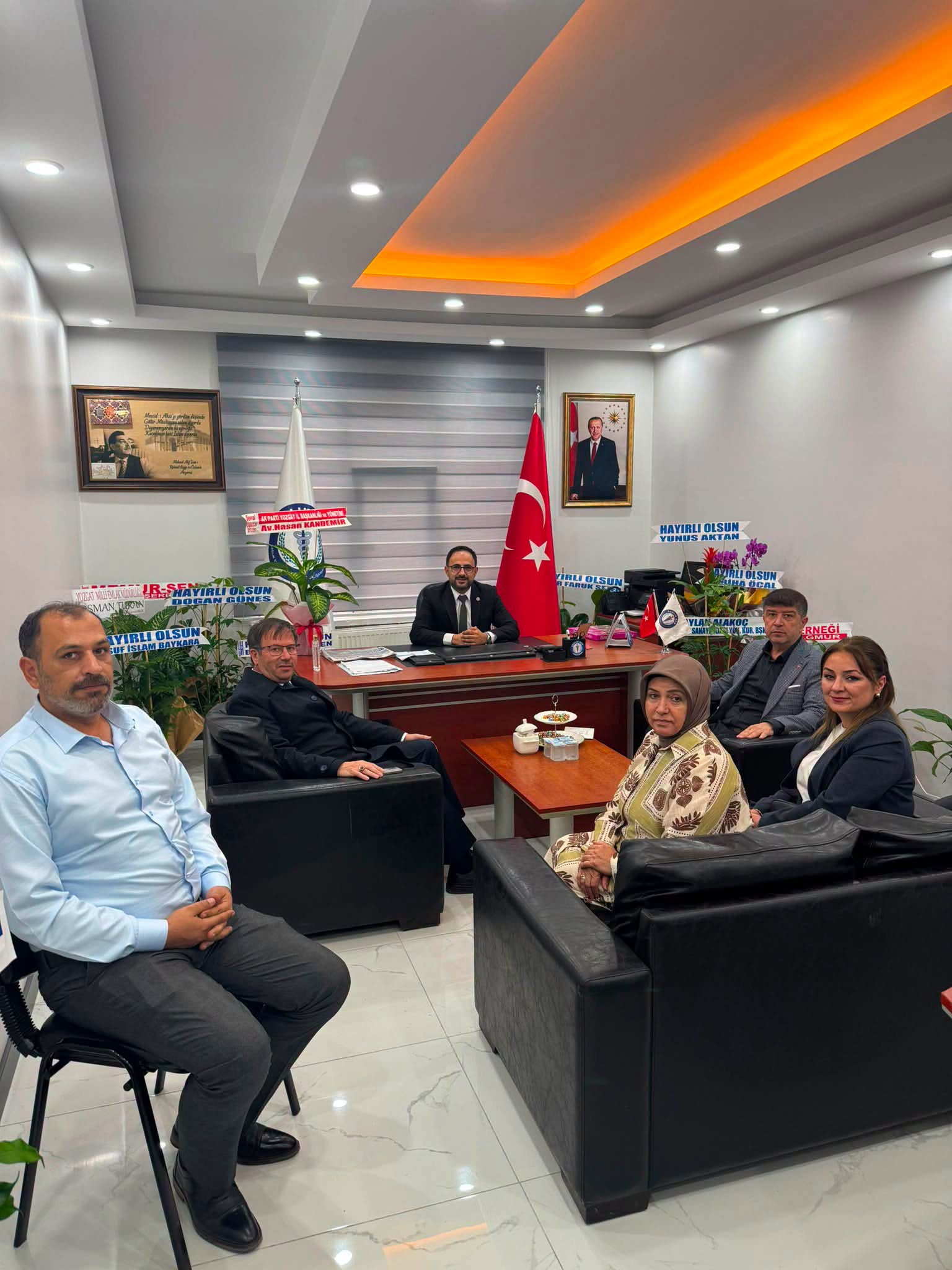 AK Parti Yozgat İl Başkanı Hasan Kandemir’den Sağlık-Sen’e Hayırlı Olsun Ziyareti