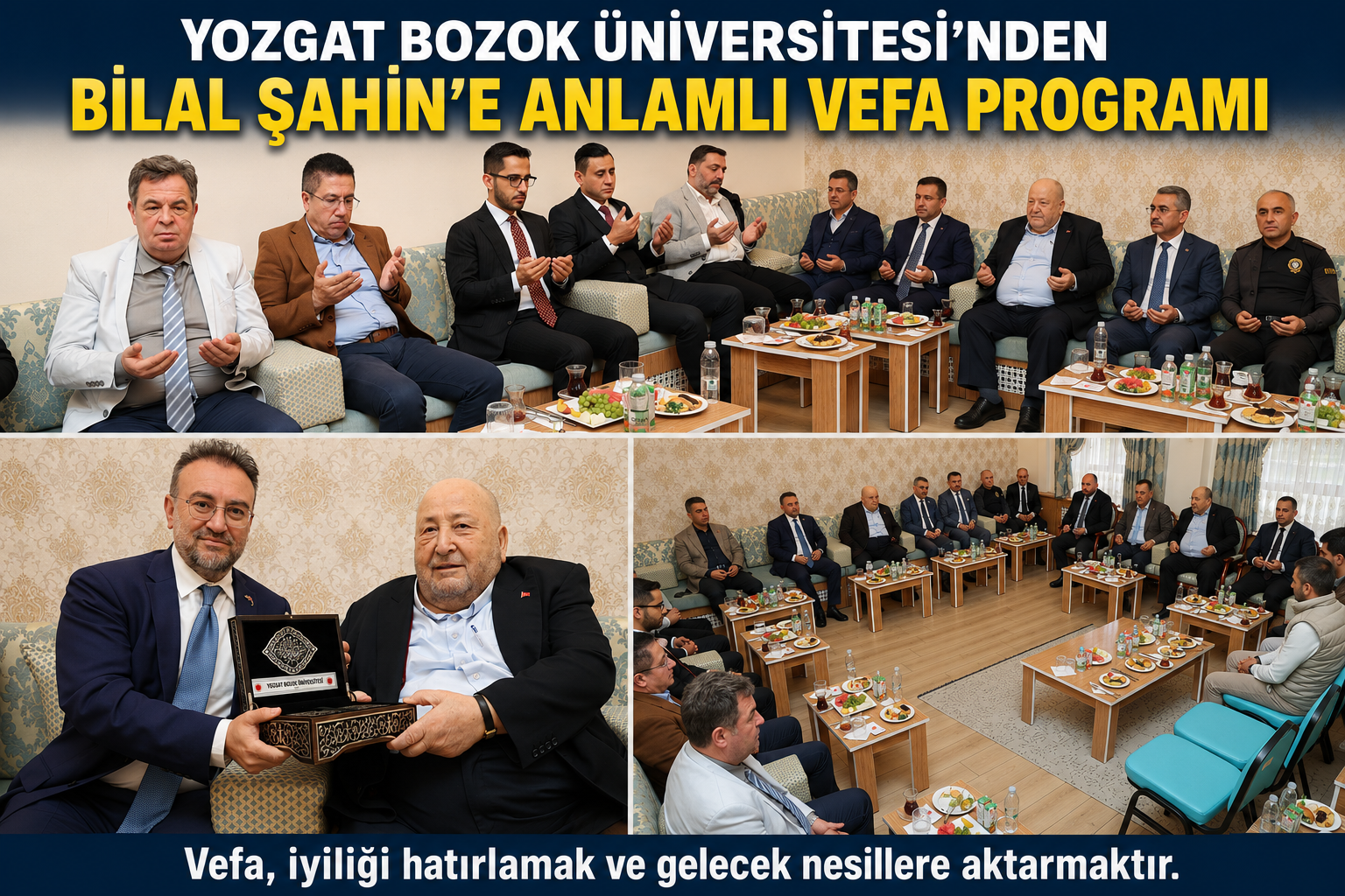 Yozgat Bozok Üniversitesi'nden Bilal Şahin'e Anlamlı Vefa