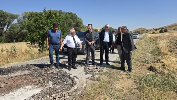 Konurlu Köyü Yolunda Çalışmalar Yerinde İncelendi