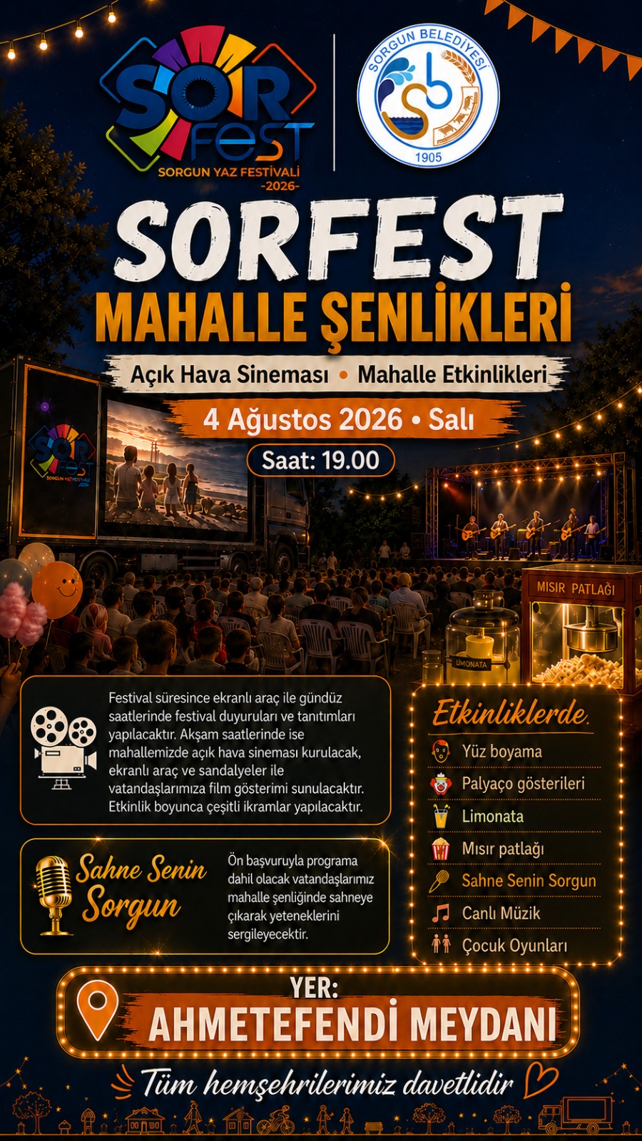 SORFEST Coşkusu Sorgun’un Mahallelerine Taşınıyor