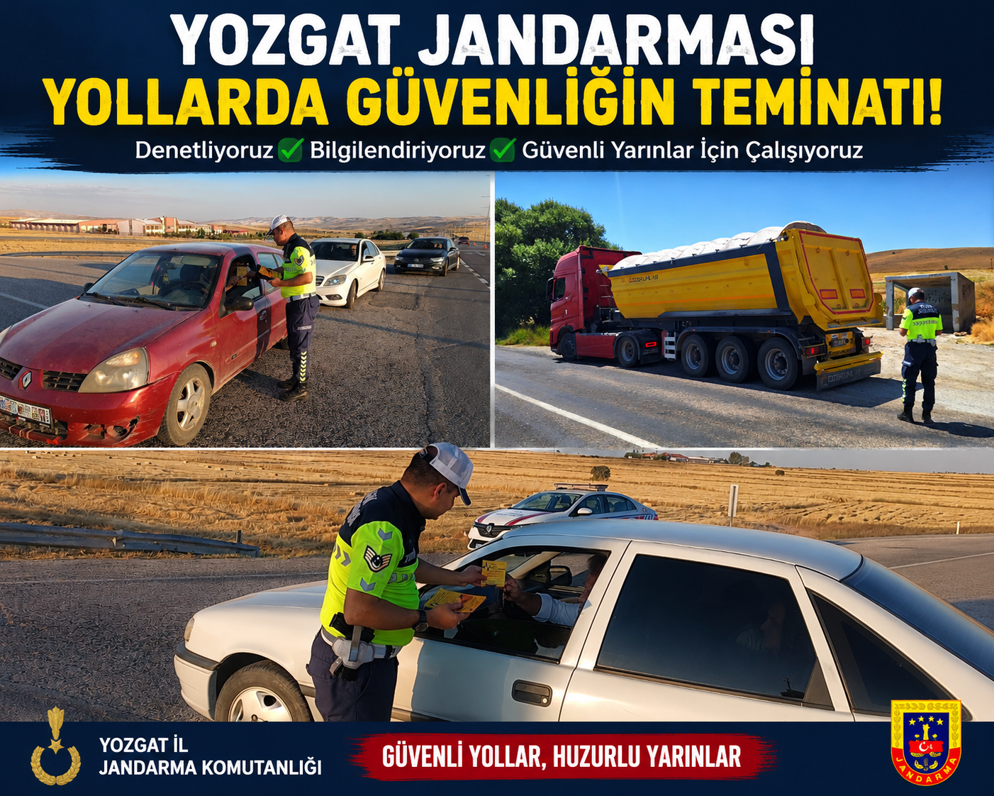 Yozgat’ta Trafik Seferberliği! Jandarma Yolları Mercek Altına Aldı