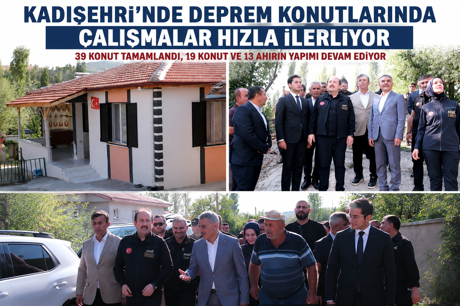 Kadışehri’nde Deprem Konutlarında Son Durum: 39 Konut Tamamlandı