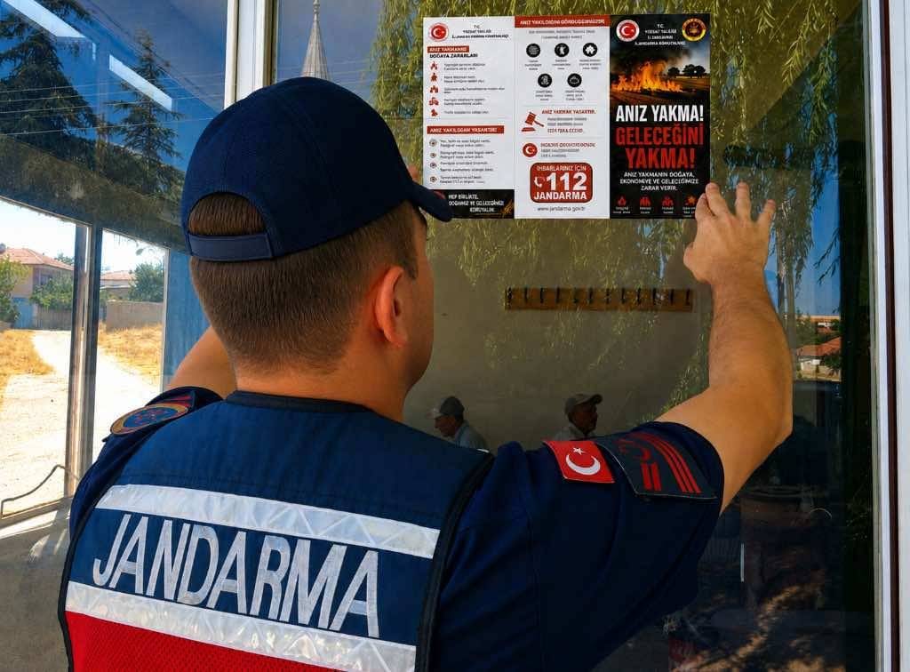 Yozgat’ta Jandarmadan Anız Yangınlarına Karşı Seferberlik