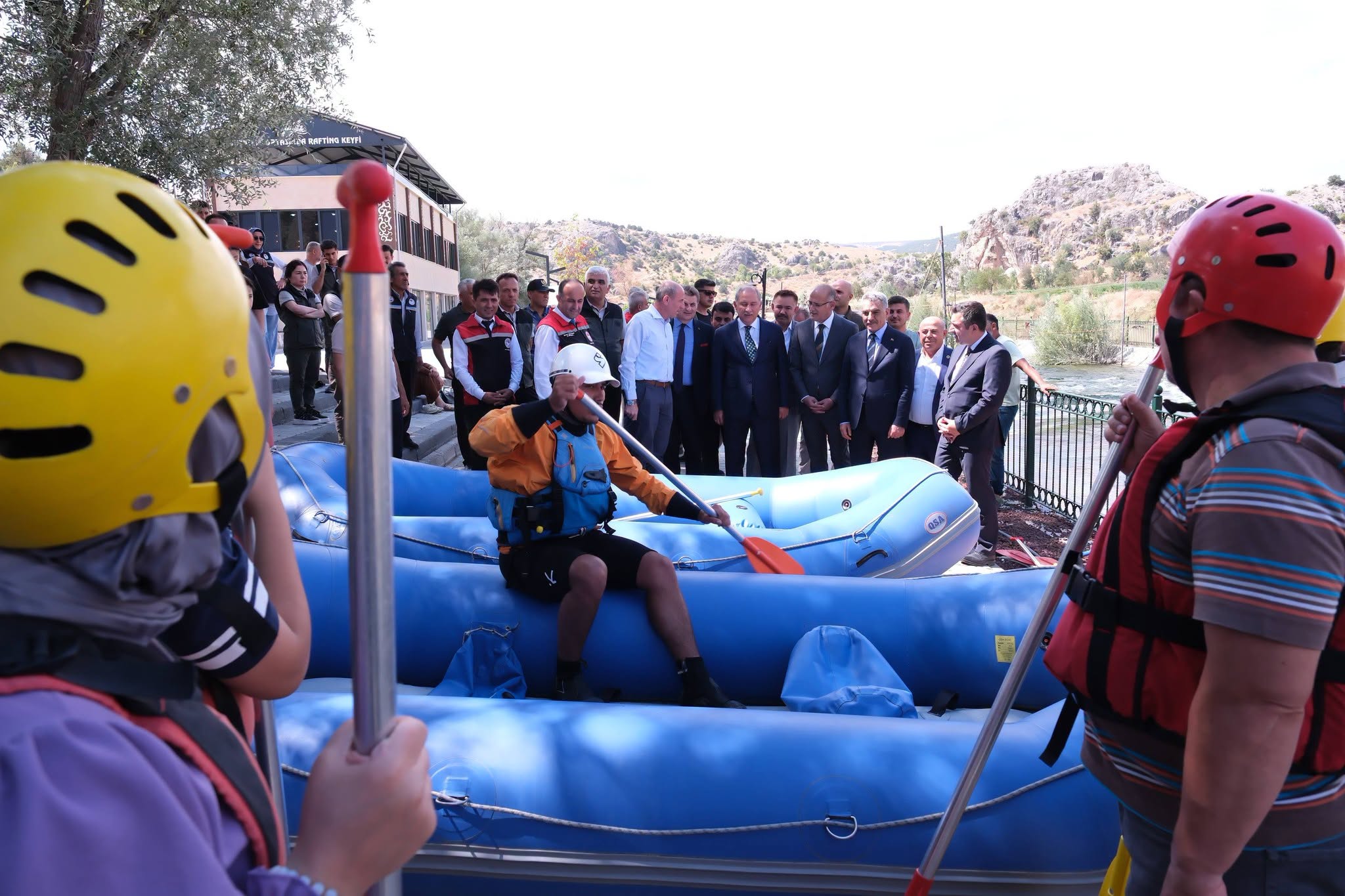 Çekerek Rafting Parkuru’nda Dikkat Çeken Ziyaret