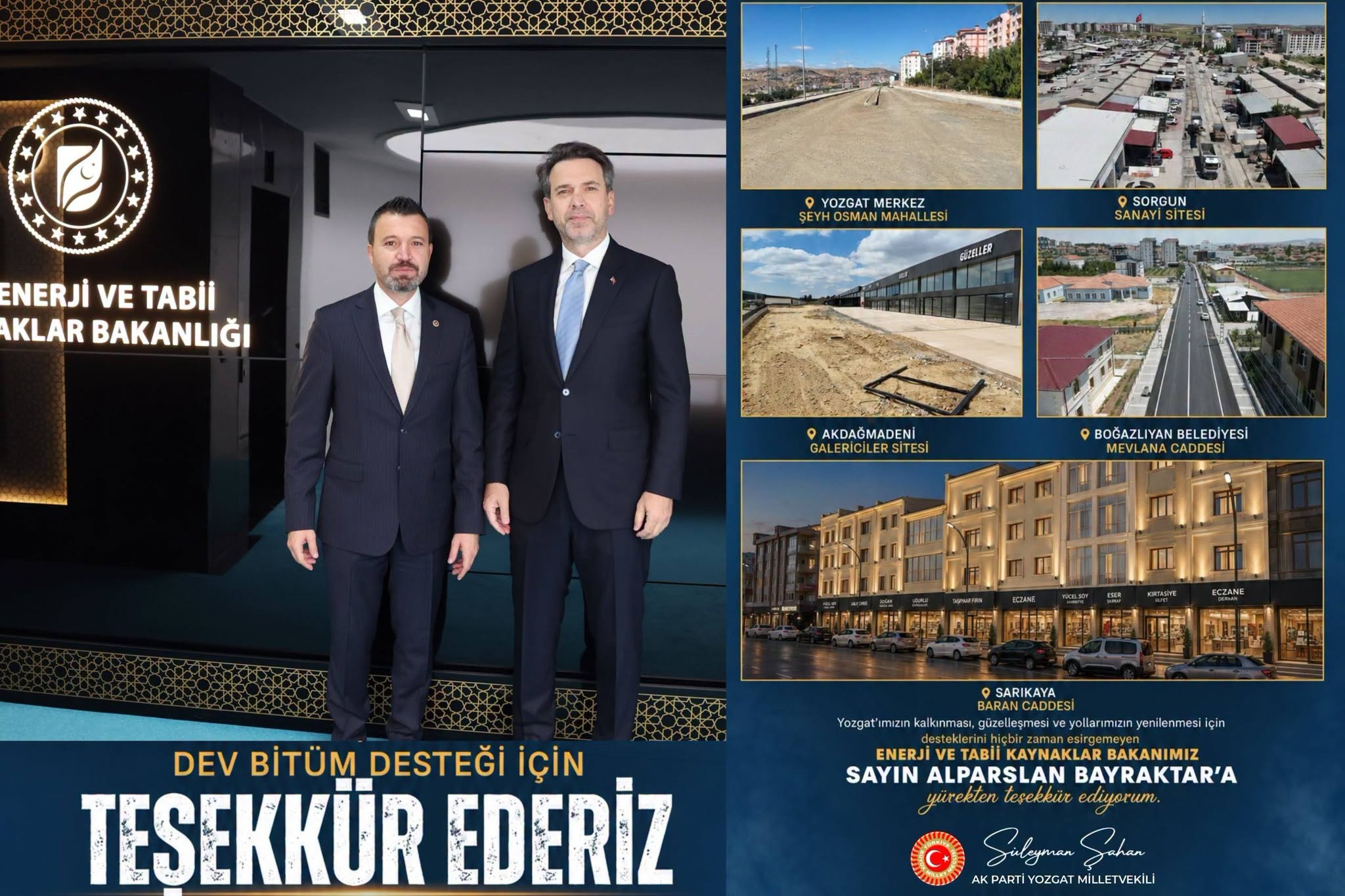 Yozgat’a Beş Noktada Yol Desteği! Dev Bitüm Desteği Sağlandı