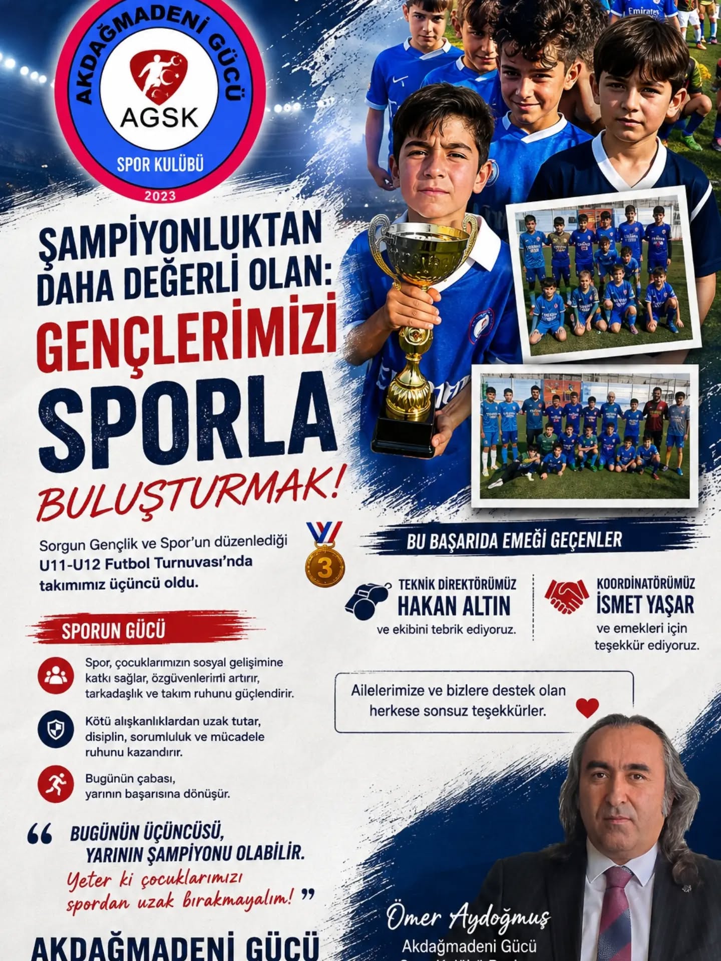 “Şampiyonluktan Daha Değerlisi Gençlerimizi Sporla Buluşturmak”