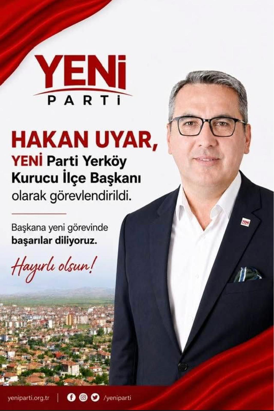 YENİ Parti Yozgat’ta İlçelere İniyor: Yerköy Teşkilatı Kuruldu