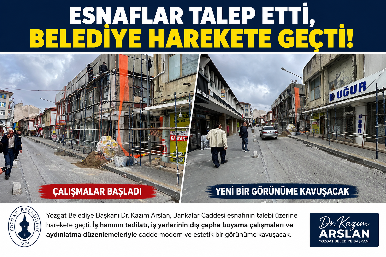 Esnaflar Talep Etti, Belediye Harekete Geçti!