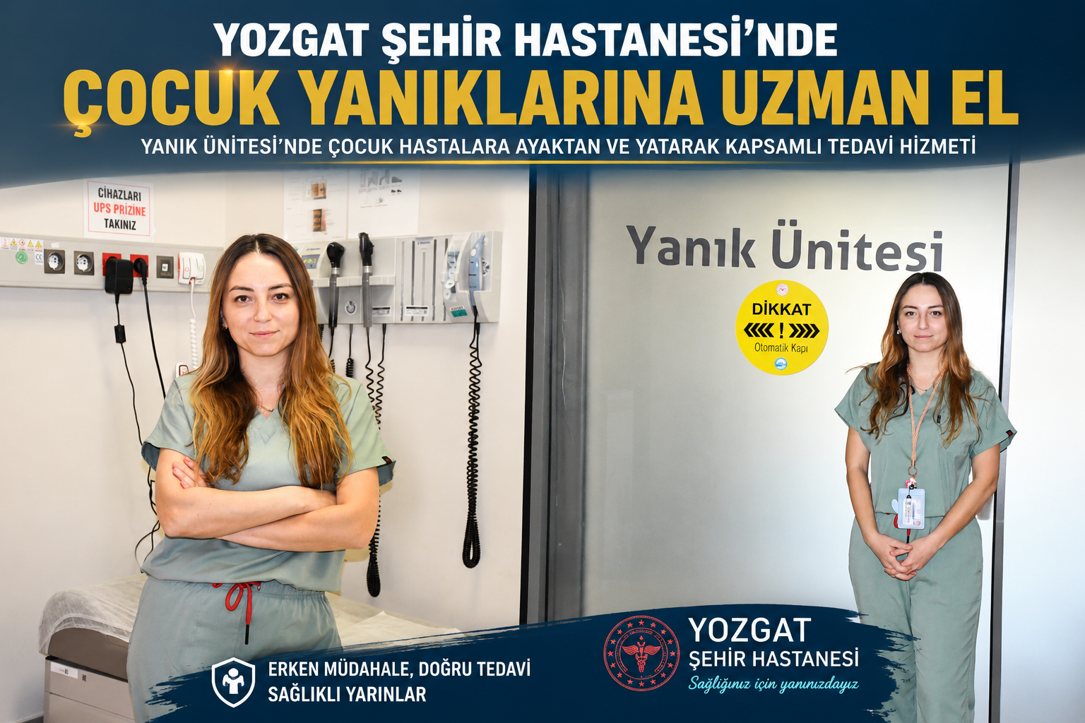 Yozgat Şehir Hastanesi’nde Çocuk Yanıklarına Özel Tedavi