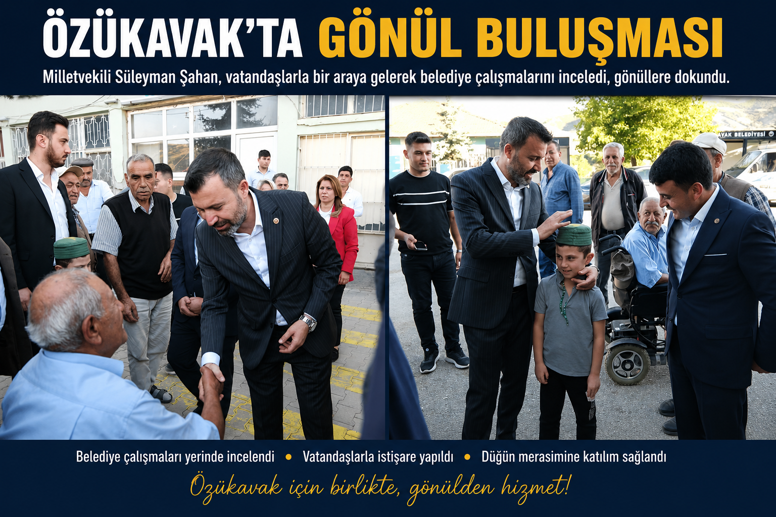 Özükavak’ta Gönül Buluşması: Şahan, Vatandaşlarla Bir Araya Geldi