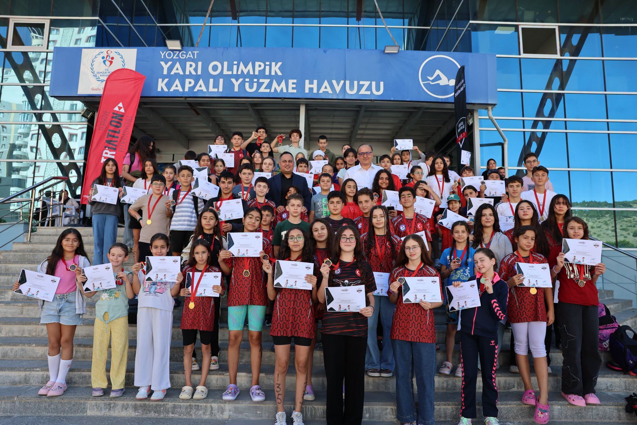Yozgat’ta Triatlon Heyecanı: Bölge Finalinde 140 Sporcu Yarıştı