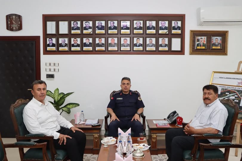 Kadışehri ve Saraykent Belediye Başkanlarından İl Jandarma Komutanı Yalınkılıç'a Ziyaret