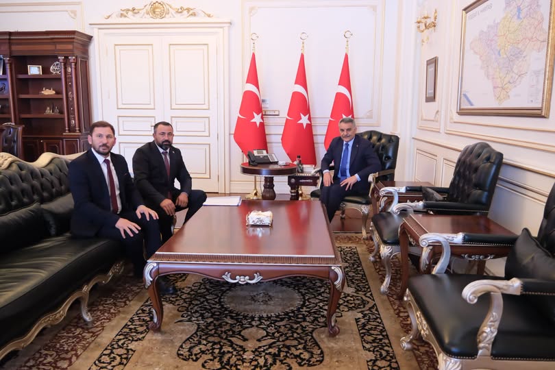 Eymir Belediye Başkanı Sinan Yanar’dan Vali Özkan’a Ziyaret